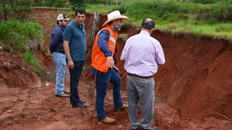 Avanço de erosão em Ivinhema preocupa Zé Teixeira