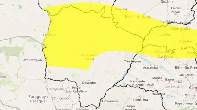 Alerta de Chuvas Intensas: 41 Cidades de MS Sob Risco de Alagamentos