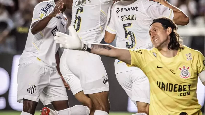 Santos vence clássico e afunda Corinthians na zona de rebaixamento do Paulistão