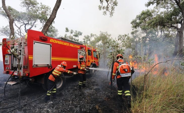 Combate aos incêndios florestais no Pantanal conta com ‘reforço’ de garoa e queda na temperatura