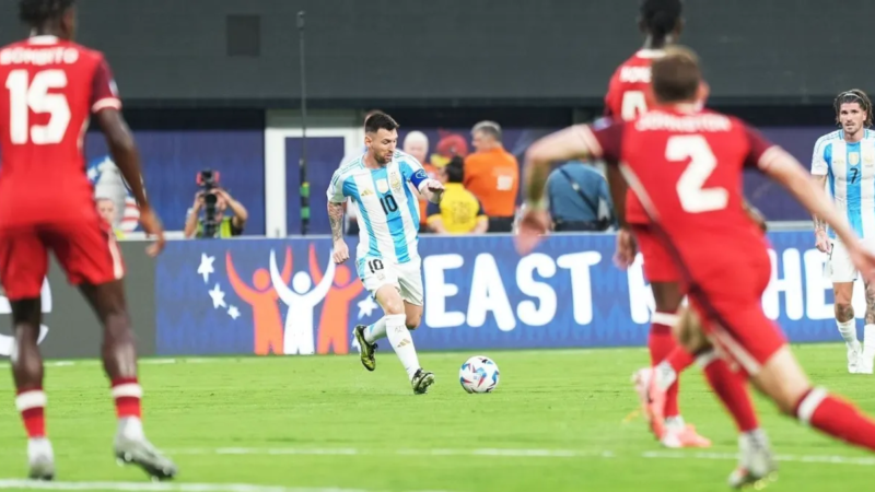 Argentina derrota o Canadá e garante vaga na final da Copa América