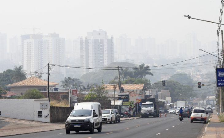 Nesta terça-feira, névoa seca continua encobrindo o Mato Grosso do Sul e sem previsão de chuvas