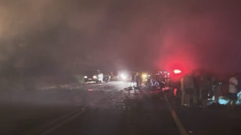 Um acidente grave na BR 060. Bebês e criança de 8 anos estão entre as vítimas fatais de acidente