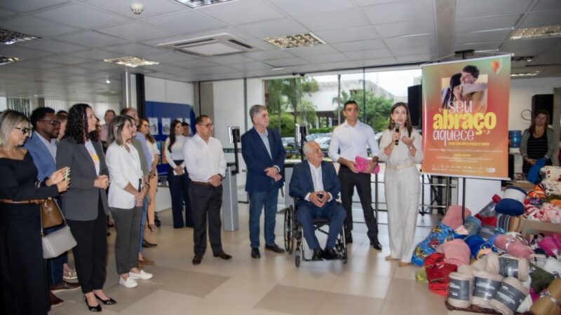TCE-MS adere à campanha “Seu Abraço Aquece” em cerimônia com presença da primeira-dama do Estado