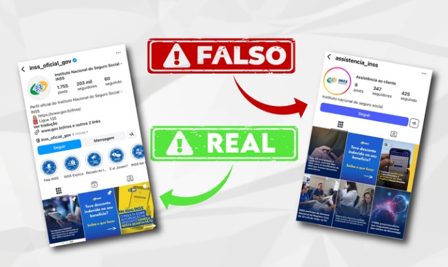 INSS alerta para perfil falso nas redes sociais que aplica golpes com reembolso de descontos