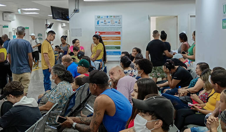UPA Universitário em Campo Grande enfrenta superlotação e falta de recursos no auge do surto de doenças respiratórias