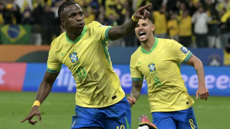 Brasil vence Paraguai com gol de Vini Jr. e garante vaga na Copa do Mundo de 2026