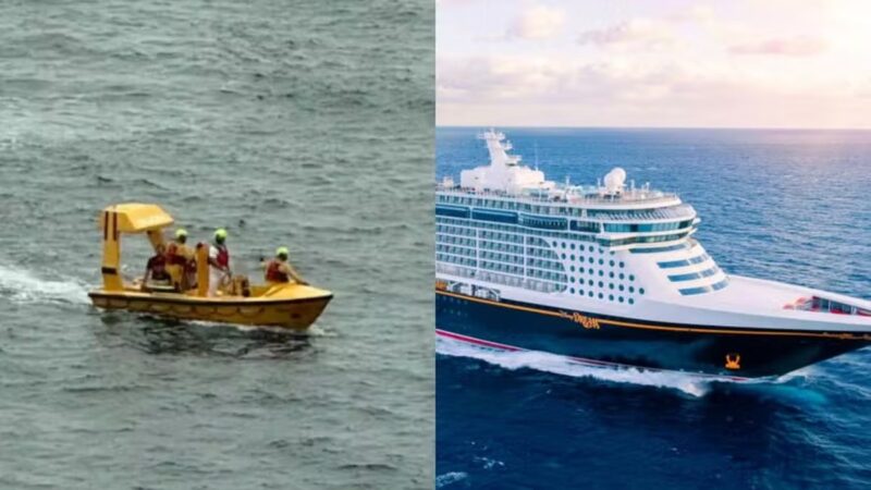 Pai pula de cruzeiro da Disney para salvar filha de 4 anos que caiu do 4º andar do navio