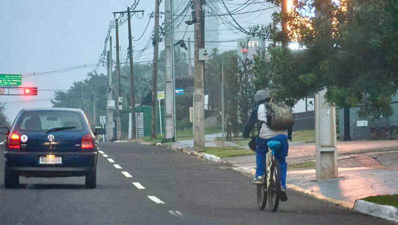 Frio intenso e sensação térmica de 2,5°C marcam a madrugada em Campo Grande