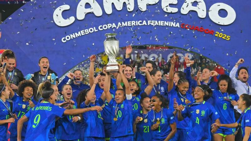 Brasil vence Colômbia nos pênaltis e conquista a Copa América Feminina pela 9ª vez