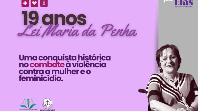 Lei Maria da Penha completa 19 anos com avanços no combate à violência em MS