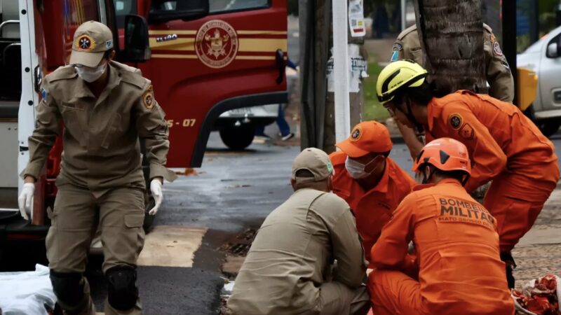Grávida é atropelada por motorista que invadiu calçada em frente a creche de Campo Grande