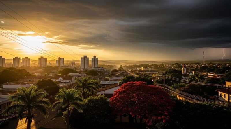 Frente fria deve chegar a MS neste domingo após dia de calor intenso