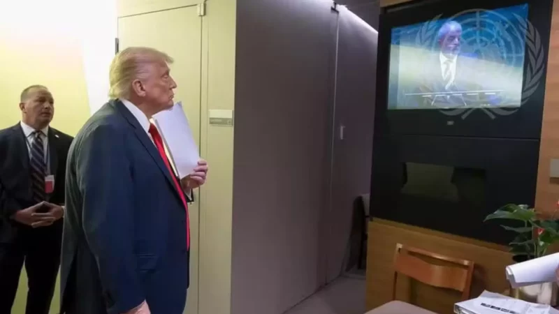 Trump acompanha discurso de Lula na abertura da Assembleia da ONU