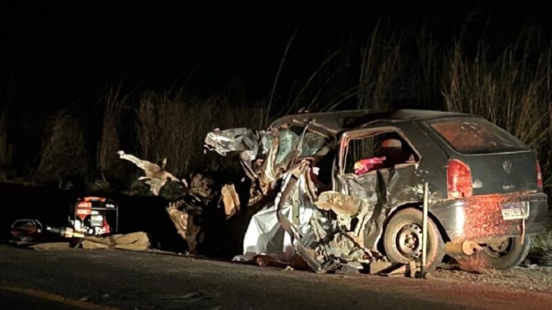 Colisão na MS-134 deixa um morto e três feridos em Nova Andradina