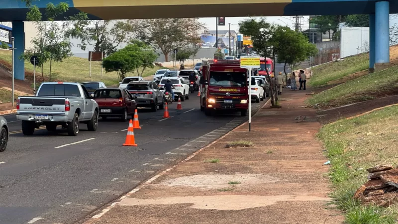 Homem morre após cair de pontilhão da Avenida Ceará em Campo Grande
