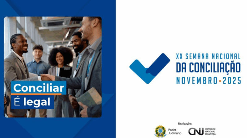 TJMS participa da XX Semana Nacional de Conciliação entre 3 e 7 de novembro