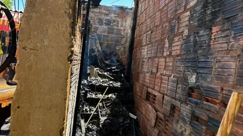 Idoso sofre queimaduras após vazamento de gás provocar incêndio em Campo Grande