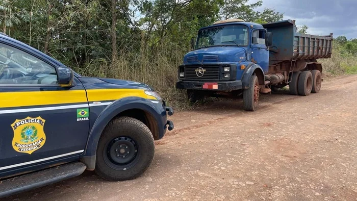 Polícia recupera caminhão furtado em Dourados durante ação conjunta com a PRF em São Gabriel do Oeste