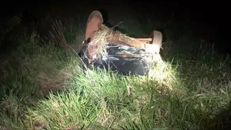 Foragido morre em acidente após ser arremessado de caminhonete entre Aral Moreira e Sanga Puitã