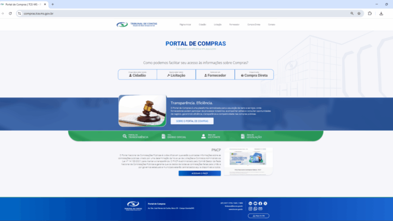 TCE-MS lança novo Portal de Compras e avança na modernização da gestão pública