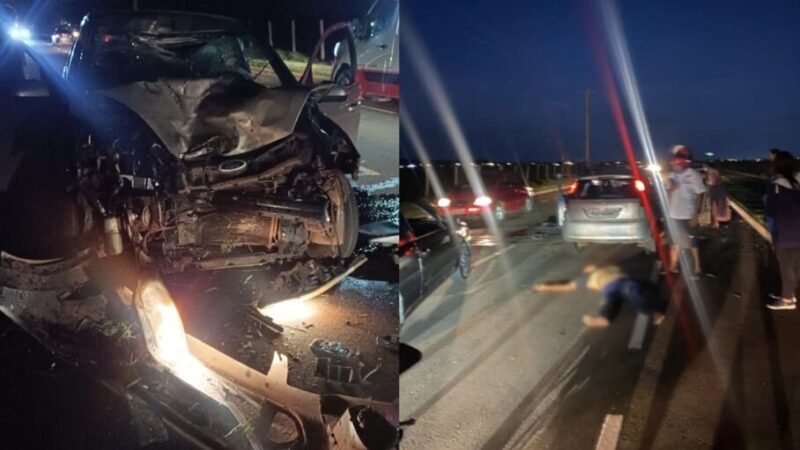 Motociclista morre após colisão durante tentativa de ultrapassagem em Campo Grande
