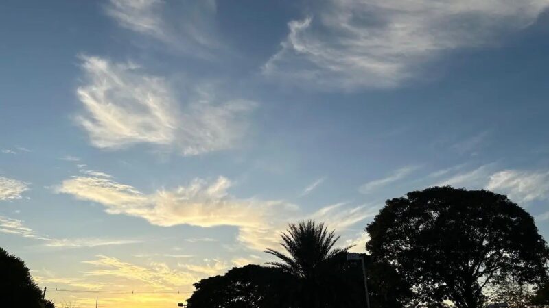 Sexta-feira será de calor intenso e risco de temporais em Mato Grosso do Sul