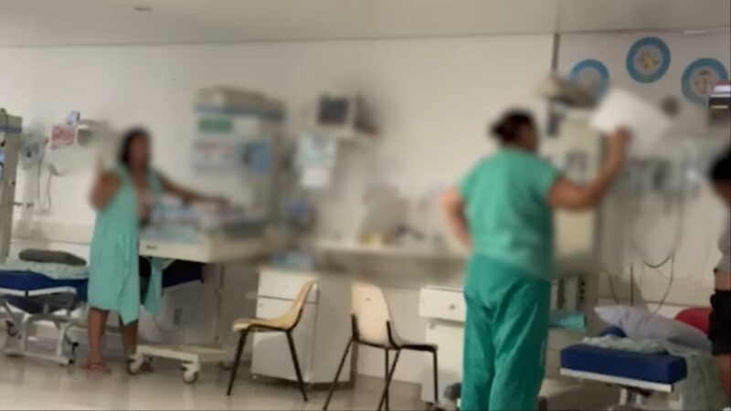 Falha no ar-condicionado causa sofrimento a mães e bebês na UTI do Hospital Regional de MS em dias de calor extremo