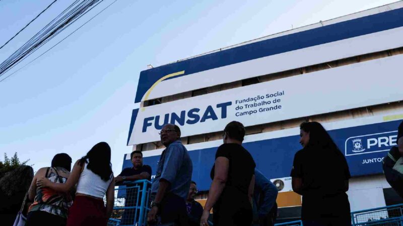 Funsat oferece 1.146 vagas de emprego nesta quinta-feira em Campo Grande