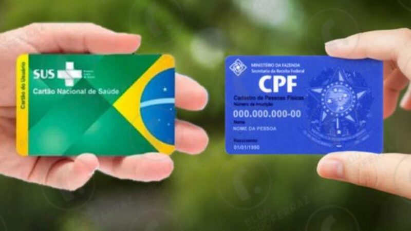 CPF passa a substituir número do Cartão do SUS como identificação dos usuários