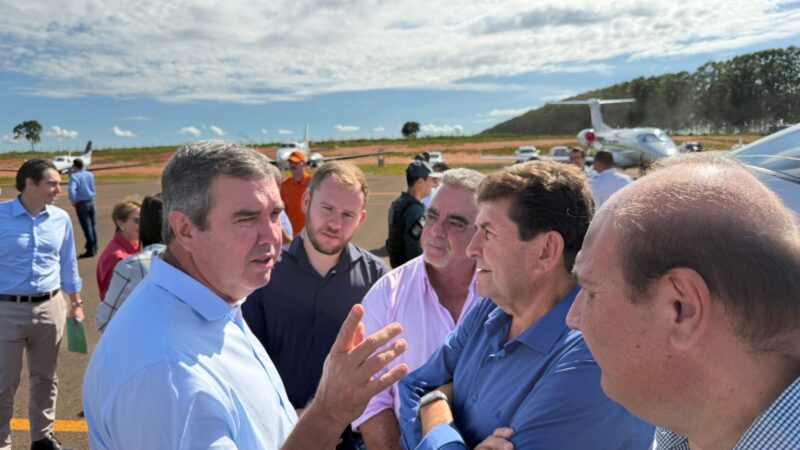 Riedel vai a Inocência para autorizar asfalto da MS-316 e anunciar obras