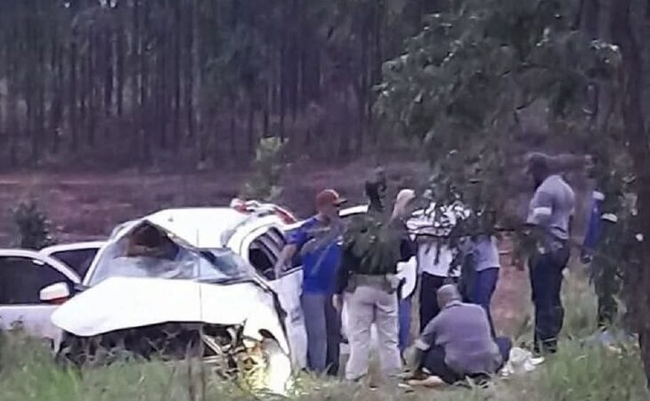 Acidente com veículo da Saúde de Água Clara deixa uma pessoa morta na BR-262