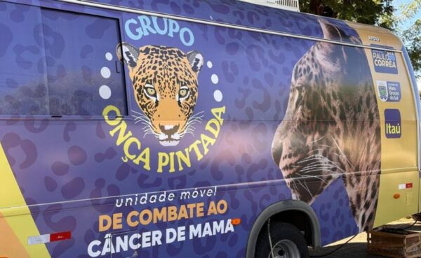 Unidade móvel do Grupo Onça Pintada realiza ação de prevenção ao câncer de mama em Bandeirantes