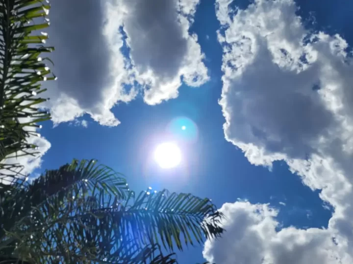 Sol, chuva e calor: sábado instável pode até formar arco-íris em Mato Grosso do Sul