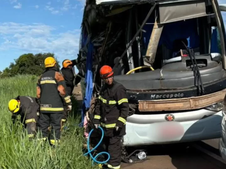 Segunda vítima morre após acidente entre ônibus e caminhão na BR-267