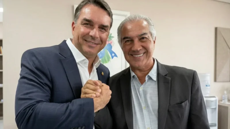 Azambuja entrega plano do agro de MS a Flávio Bolsonaro