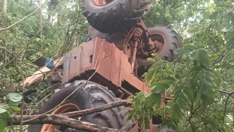 Operador de trator morre após acidente em ribanceira entre Paranaíba e Cassilândia