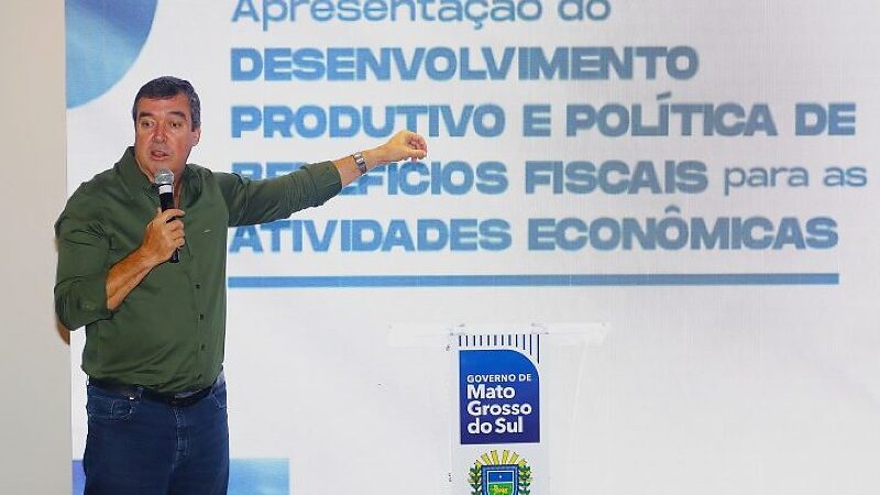 Riedel prorroga incentivo fiscal a 77 setores e aposta em empregos e investimentos em MS