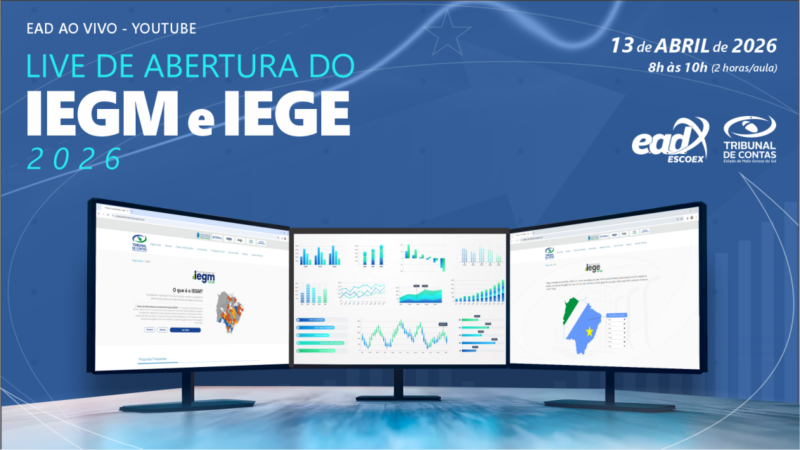 TCE-MS abre inscrições para live sobre índices de gestão pública 2026