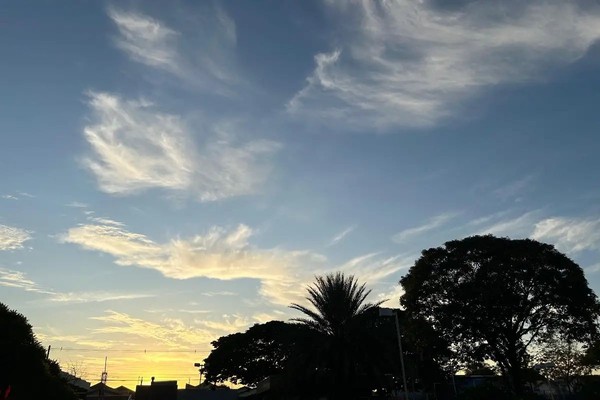 Quarta-feira terá calor, mas com previsão de chuva e ventos fortes em MS