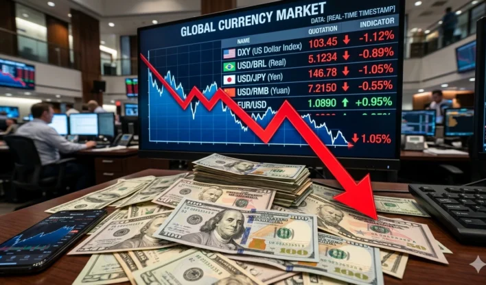 Dólar fecha em baixa a R$ 4,98 e recua com petróleo em alta no cenário global