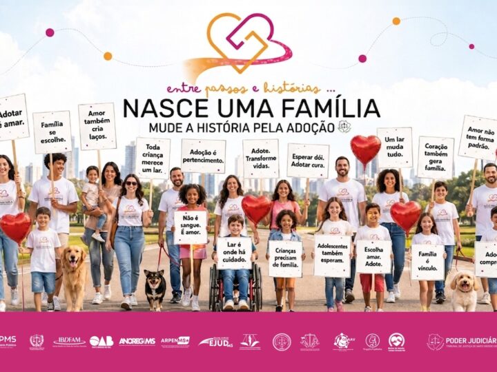 TJMS promove caminhada pela adoção em Campo Grande no dia 24 de maio