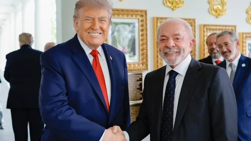 Lula e Trump se reúnem na Casa Branca para discutir comércio, segurança e minerais estratégicos