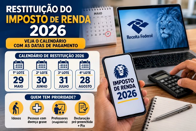 Prazo para declarar o Imposto de Renda termina em 29 de maio; veja quem recebe primeiro