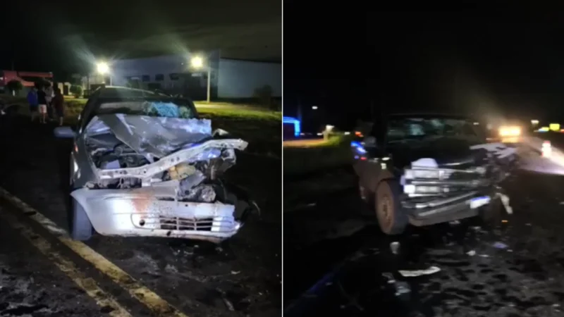 Colisão frontal na BR-463 mata uma pessoa e deixa cinco feridos em Dourados
