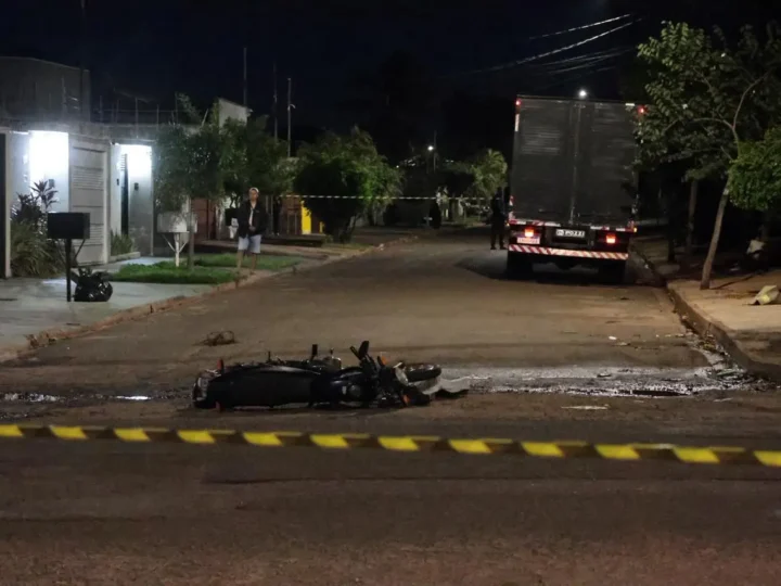 Guarda civil morre em acidente com caminhão e motorista é preso por suspeita de embriaguez em Campo Grande