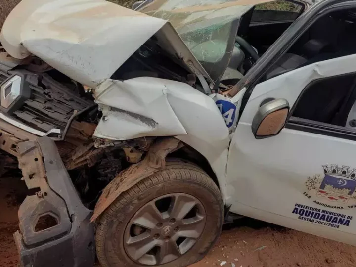 Colisão com carro oficial deixa idoso morto e quatro servidores feridos