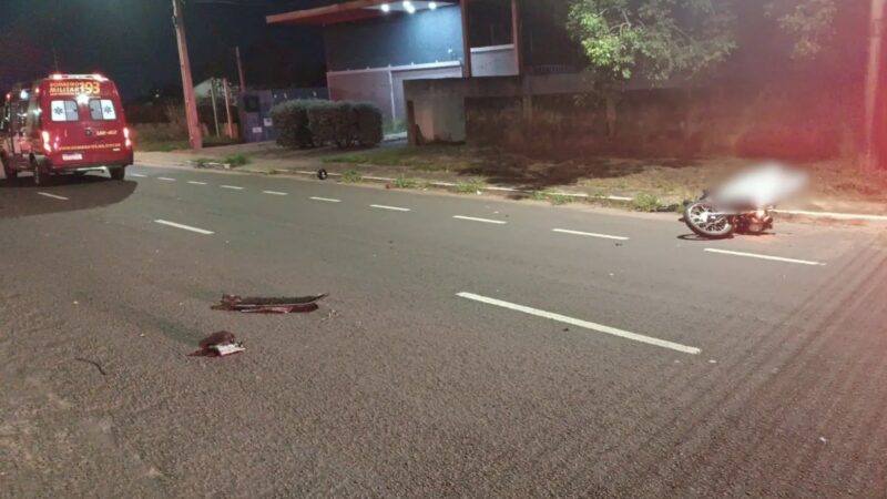 Motociclista morre após bater em EcoSport no Jardim Montevidéu, em Campo Grande
