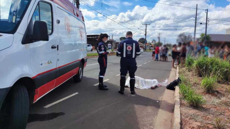 Adolescente de 14 anos morre após ser atropelado na Avenida Cândido Garcia de Lima, em Campo Grande