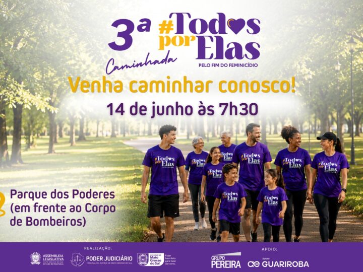 Parque dos Poderes recebe caminhada de conscientização pelo fim do feminicídio neste Domingo